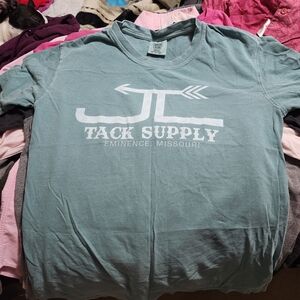 Comfort Colors Sage Green Tee with White Print